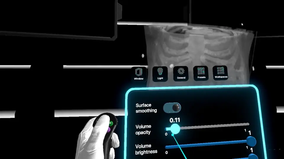 Amplifier AI medical MRI visualisation in VR